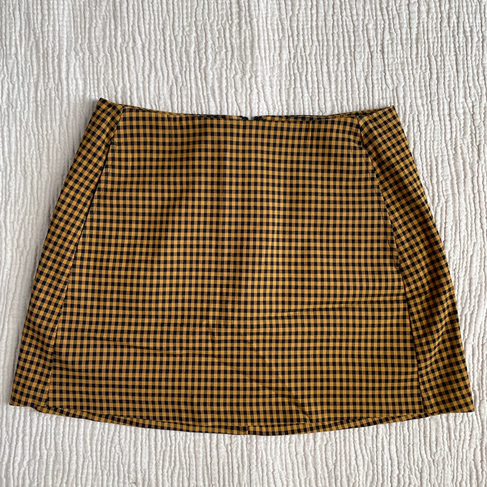 Urban outfitters: Plaid high waisted mini skirt